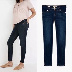 Madewell Maternity Side-Panel Skinny Jeans in Woodland Wash Adjustable Size 25